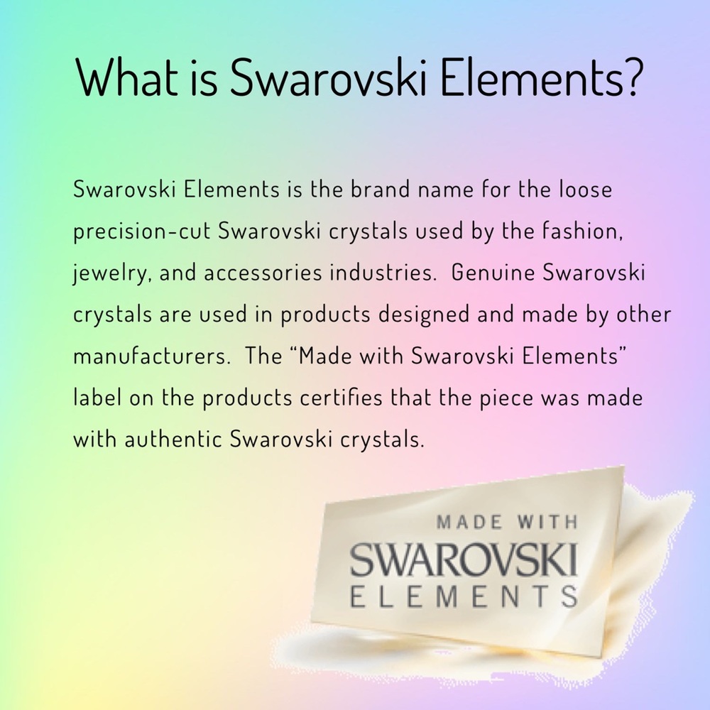 Handcrafted earrings with Swarovski crystal - Picture 4 of 4